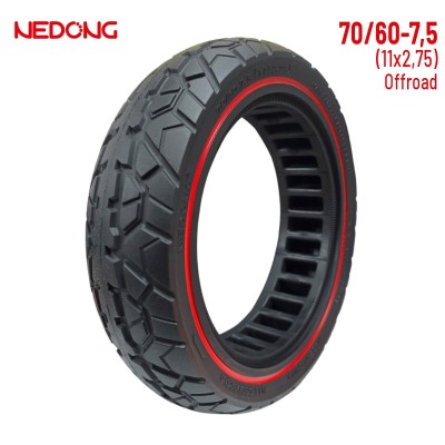 Rueda maciza 70/60-7,5 Roja compatible con ZT3 [Nedong]