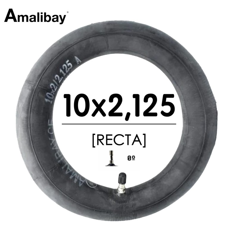 Cámara de aire 102/2,125 (válvula recta) - Premium [Amalibay]