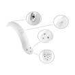 Guardabarros trasero para Xiaomi M365 y PRO (blanco)