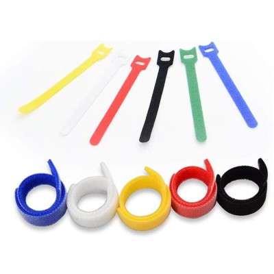Bridas del velcro reutilizable 12x150mm - pa color: roja