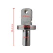 Bisagra inferior V1 con acabado recto para patinetes Dualtron