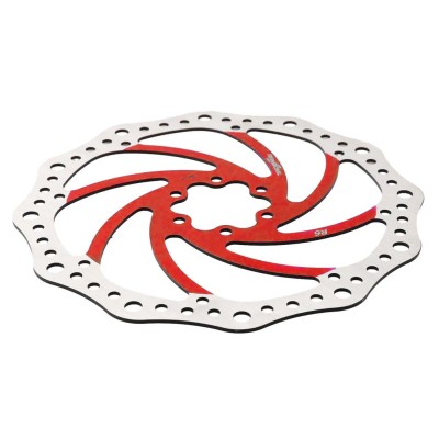 Disco de freno 140mm rojo (Smartgyro / Kugoo y similares) - Dentado (6H -44MM)