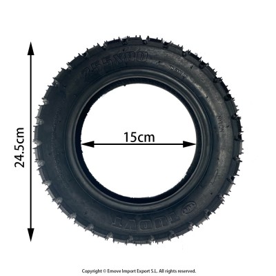 Rueda Cubierta offroad 103-6 (25580) 80/65-6 Tubeless [Tuovt]