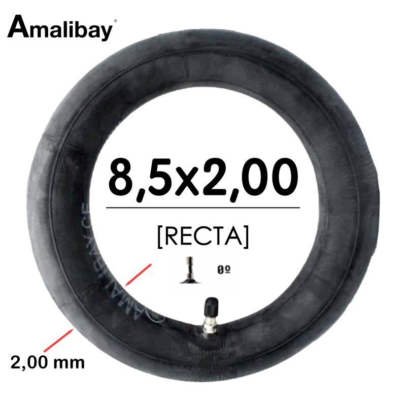 Cámara de aire 8,52 (válvula recta) Reforzada 120 gramos [Amalibay]