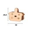 Pastilla de freno semimetálica para SmartGyro K2 [Suniik]