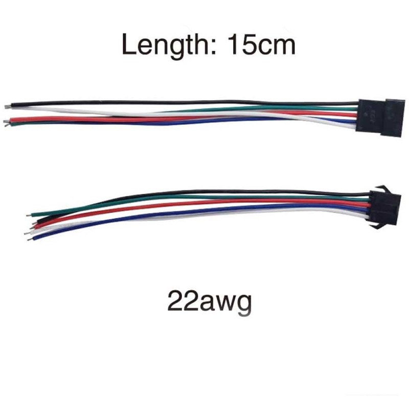 Conector SM 5 pines con cable 22 AWG - 5M/5H (pack 10 unidades)