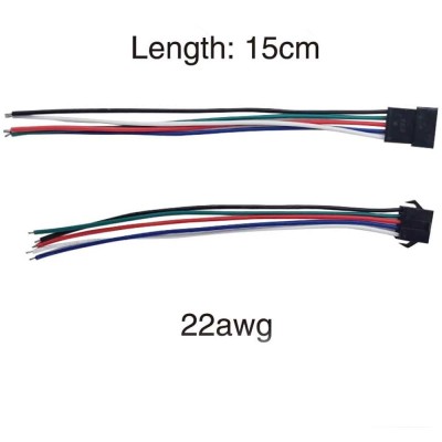Conector SM 5 pines con cable 22 AWG - 5M/5H (pack 10 unidades)