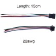 Conector SM 5 pines con cable 22 AWG - 5M/5H (pack 10 unidades)