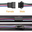 Conector SM 5 pines con cable 22 AWG - 5M/5H (pack 10 unidades)