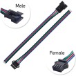 Conector SM 4 pines con cable 22 AWG - 5M/5H (pack 10 unidades)