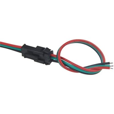 Conector SM 3 pines con cable 22 AWG - 5M/5H (pack 10 unidades)