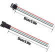 Conector SM 3 pines con cable 22 AWG - 5M/5H (pack 10 unidades)
