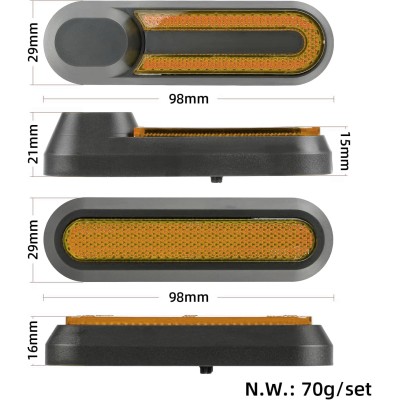 Tapa embellecedor catadióptrico reflectantes tornillo V2 para Xiaomi Rojo