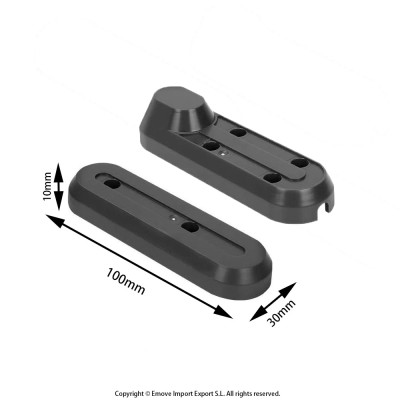 Tapa embellecedor negro de tornillos para Xiaomi M365 y PRO (pack derecha + izquierda)