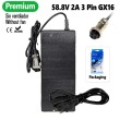 Cargador premium 58,8V 2A (conector 3 Pines GX16) [Suniik]