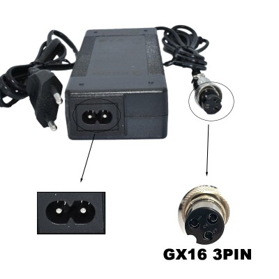 Cargador premium 58,8V 2A (conector 3 Pines GX16) [Suniik]