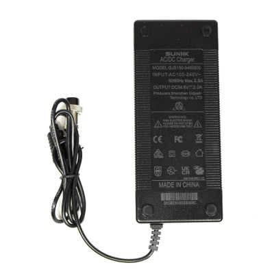 Cargador premium 54,6V 2A (conector 3 Pines GX16) [Suniik]