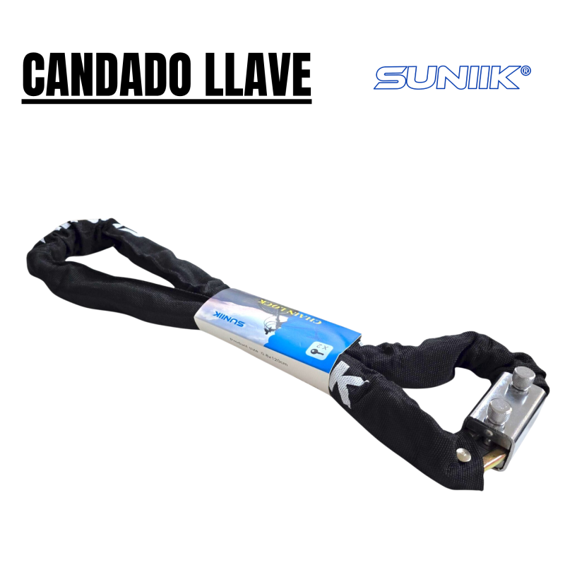 Candado de cadena con llave