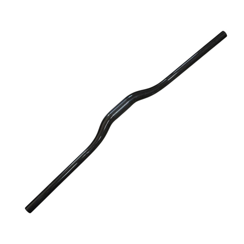Manillar de Bici MTB Fibra de Carbono Color Plata