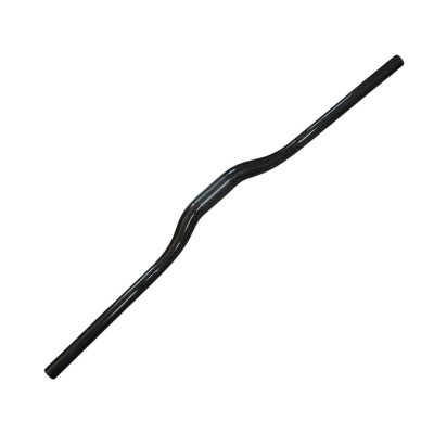 Manillar de Bici MTB Fibra de Carbono Color Plata