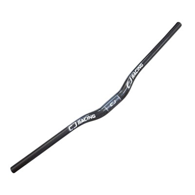 Manillar de Bici MTB Fibra de Carbono Color Plata