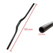 Manillar de Bici MTB Fibra de Carbono Color Plata