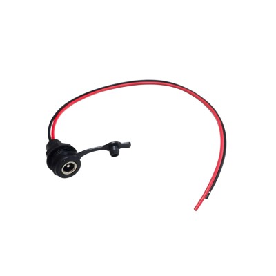 Toma de Carga Con Conector DC5521 con Tapa