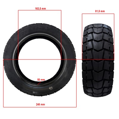 Rueda cubierta semi-todoterreno 102,75-6,5 Tubeless [Aoxin]