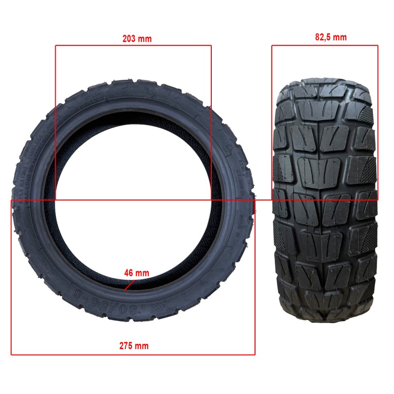 Rueda cubierta 80/55-8 Tubeless Offroad - Navee XT5