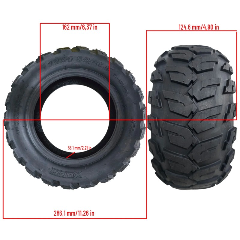 Neumático 124,5-6,5 Offroad [Xuancheng]