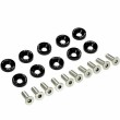Arandela de tornillo de aluminio negro (Paquete de 10 unidades)