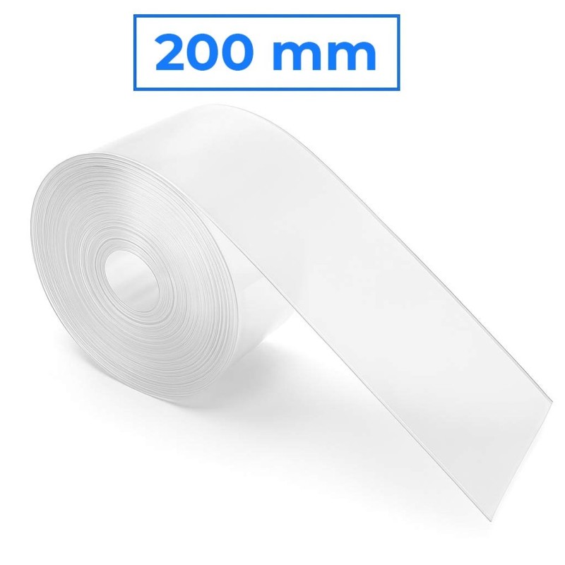 Tubo termorretráctil transparente 200 milímetros - 1M