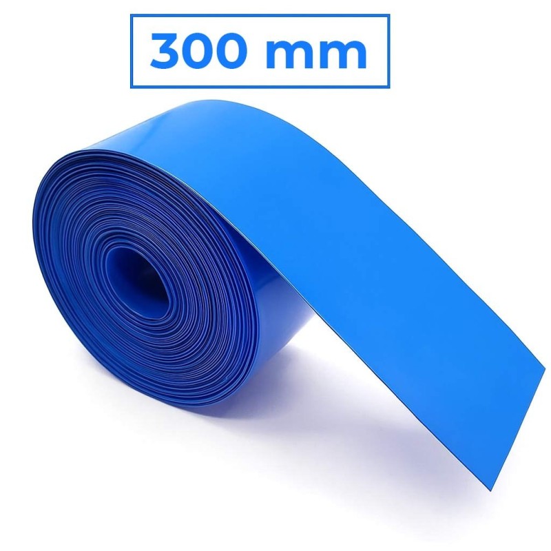 Tubo termorretráctil azul 300 milímetros - 1M