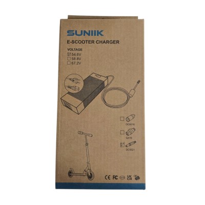 Cargador premium 54,6V 2A (conector DC5521) [Suniik]