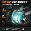 Kit conversión de bicicleta eléctrica motor trasero 500W 48V - 26 pulgadas (Display: EKD01) [Bafang]