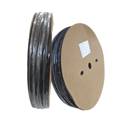 Tubo termorretráctil adhesivo de doble pared negro de 100 m - 1 rollo 3:1 (6,4 mm)