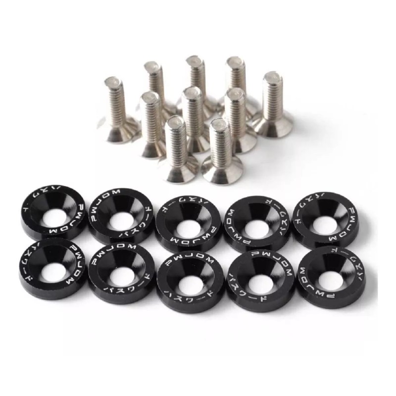 Arandela JDM con tornillos - pa color: negro