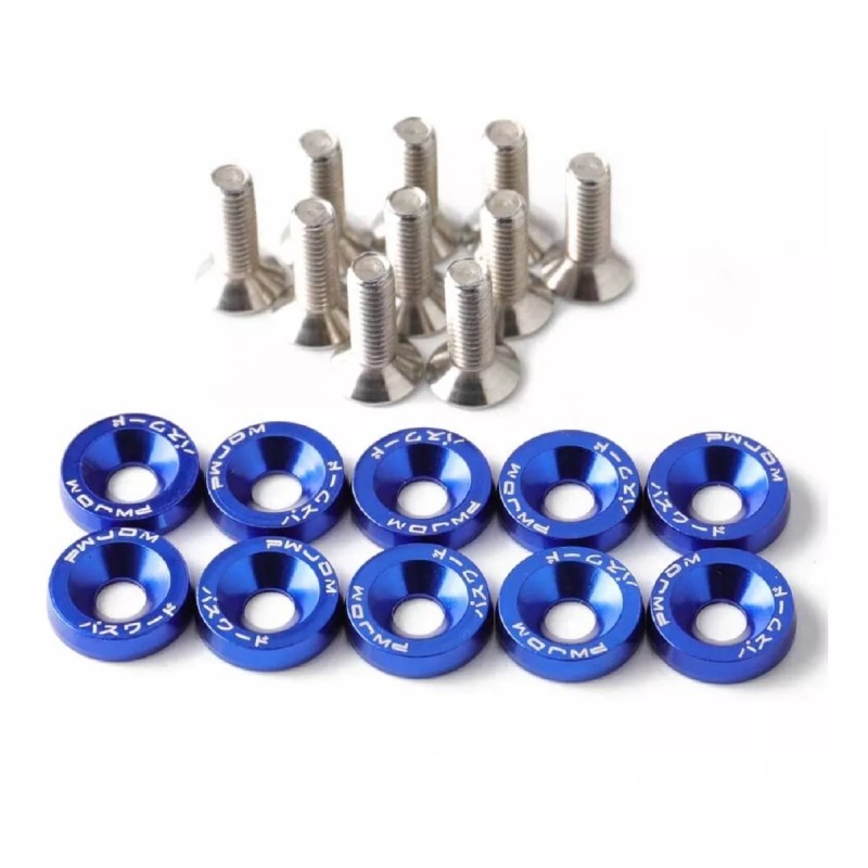Arandela JDM con tornillos - pa color: azul