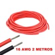 Cable eléctrico Silicona Flexible 16 AWG (Rojo)