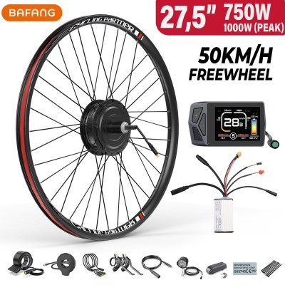 Kit conversión de bicicleta eléctrica con motor trasero 750W 48V - 27,5 pulgadas (Display: EKD01) [Bafang]