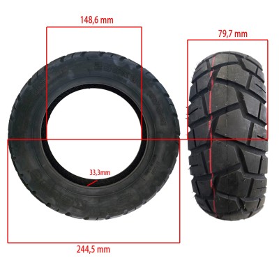 Rueda Cubierta offroad 103-6 (25580) 80/65-6 Tubeless [Tuovt]