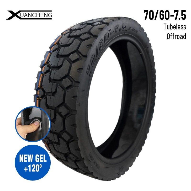 Neumático 70/60-7,5 Tubeless Offroad para Ninebot ZT3 Pro / Ninebot MAX G3 E(Con gel antipinchazos) [Xuancheng]