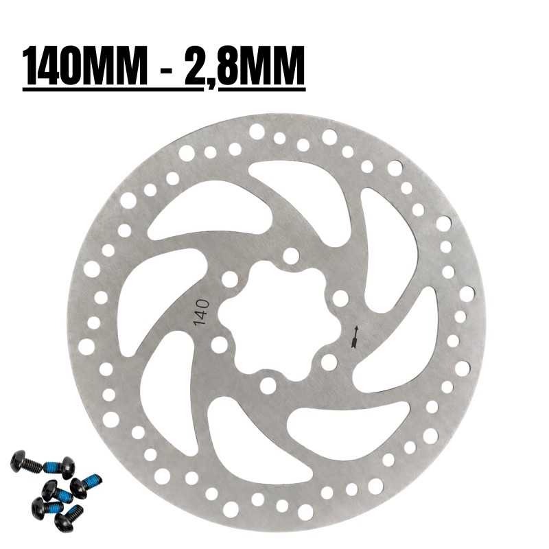 Disco de freno de 140mm y 2,8mm de grosor - flor