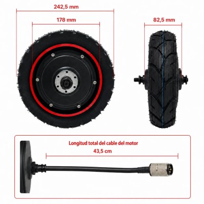 Motor trasero para Ecoxtrem M41 Tank Dual