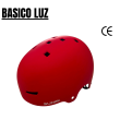 Casco con luz trasera - Rojo [Talla L]