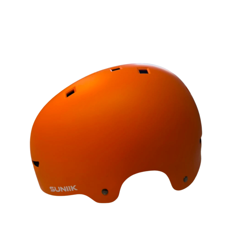 Casco con luz trasera - Naranja [Talla L]