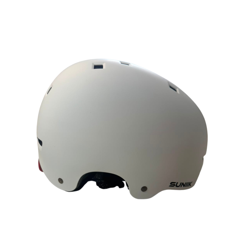 Casco con luz trasera - Blanco [Talla L]
