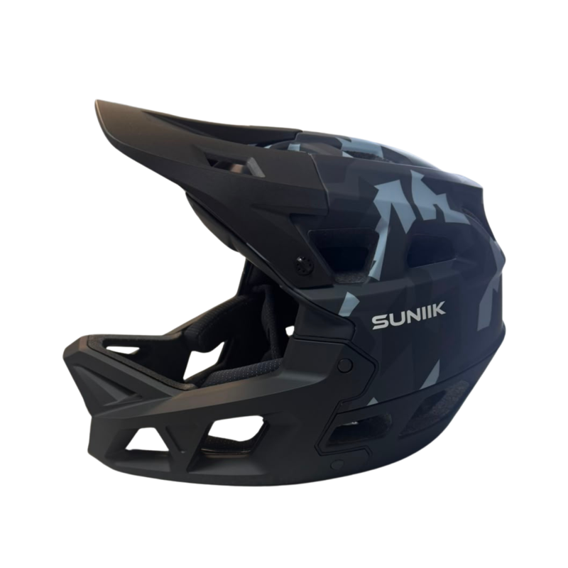 Casco Integral estilo MTB - Negro/Gris [Talla L]