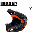 Casco Integral estilo MTB - Naranja/Gris [Talla L]