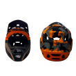 Casco Integral estilo MTB - Naranja/Gris [Talla L]